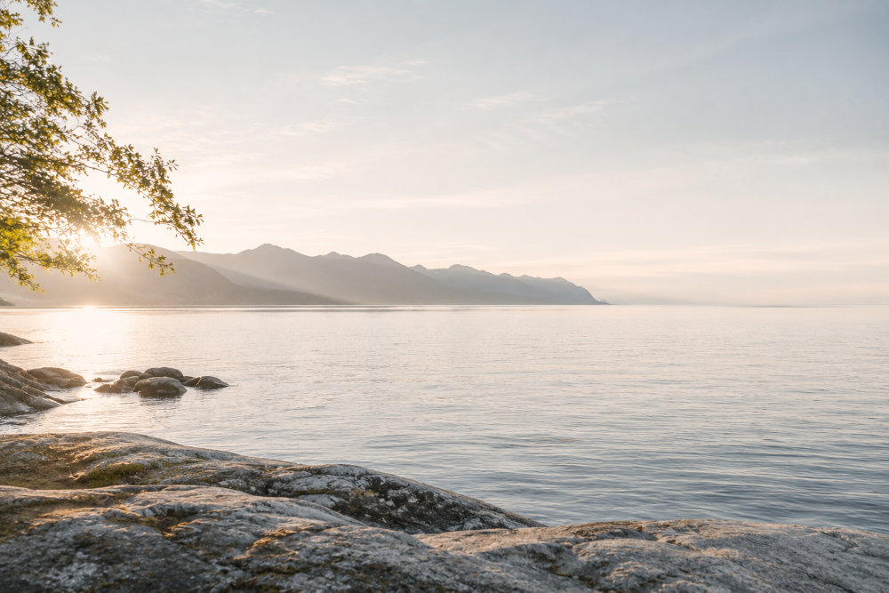 Calm body of water